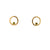 Q Post Earrings Gold