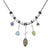 5 Stick Edge Necklace - Smoky Quartz