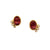 14k Gold Tourmaline and Diamond Studs