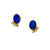 14k Gold Opal and Diamond Studs