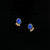 14k Gold Opal and Diamond Studs