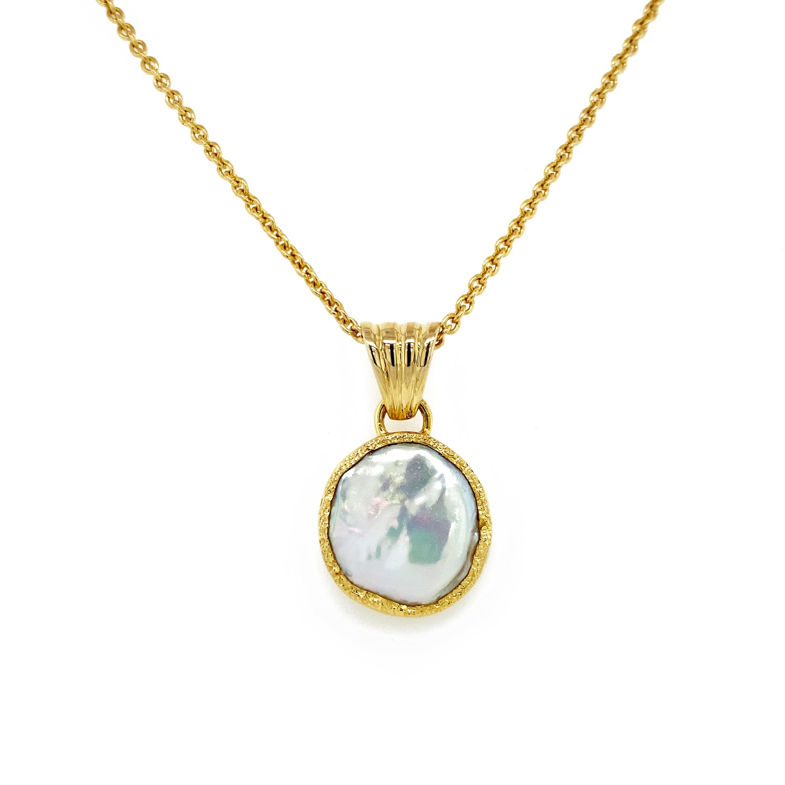 14k Baroque Pearl Pendant