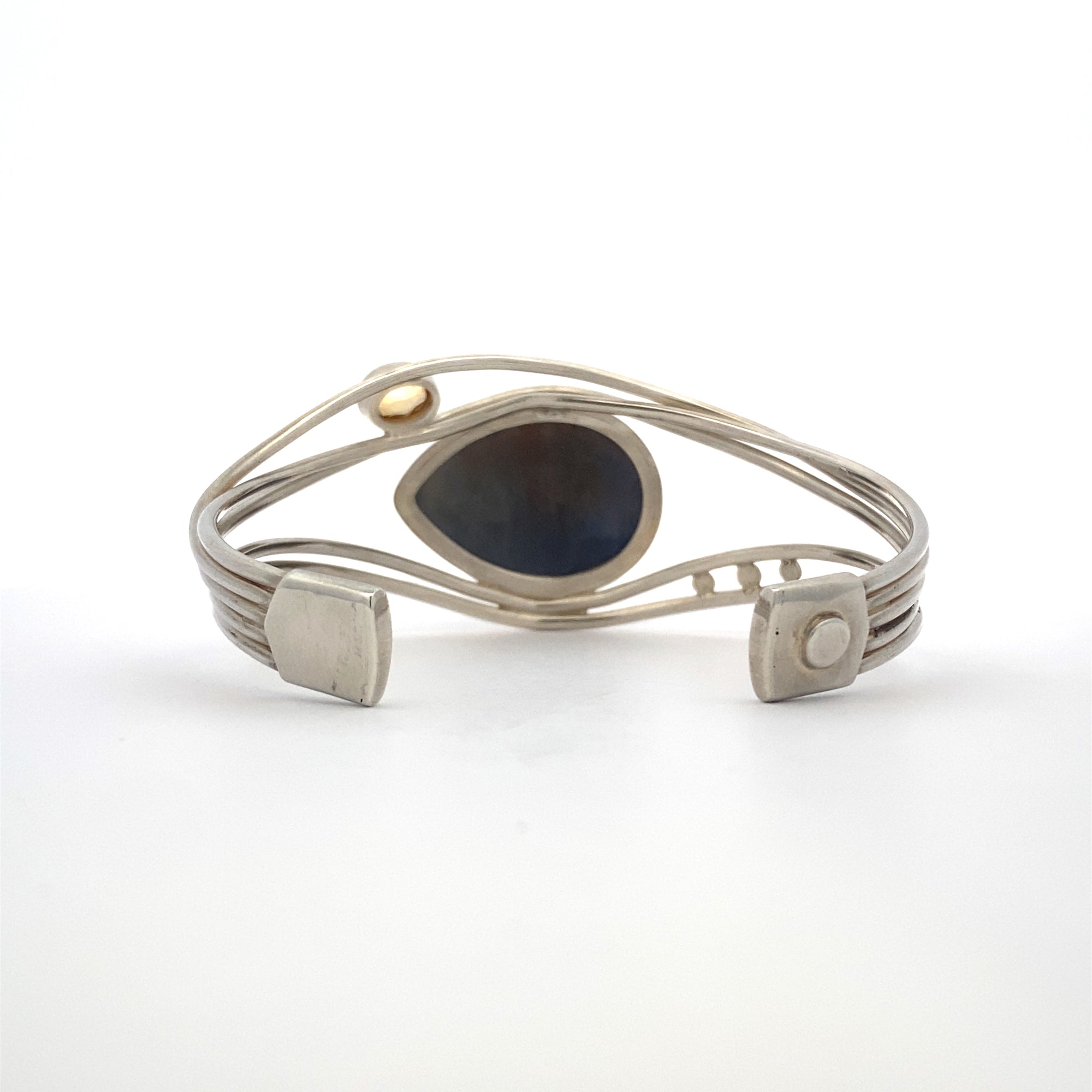 Blue Sapphire and Citrine Cuff