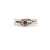 Bezel Set Black Diamond Ring