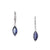 Silver Marquise Gemstone Earrings