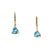 18k Vermeil Trillion Gemstone Earrings