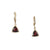 18k Vermeil Trillion Gemstone Earrings