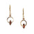 Q Earrings 18k Vermeil