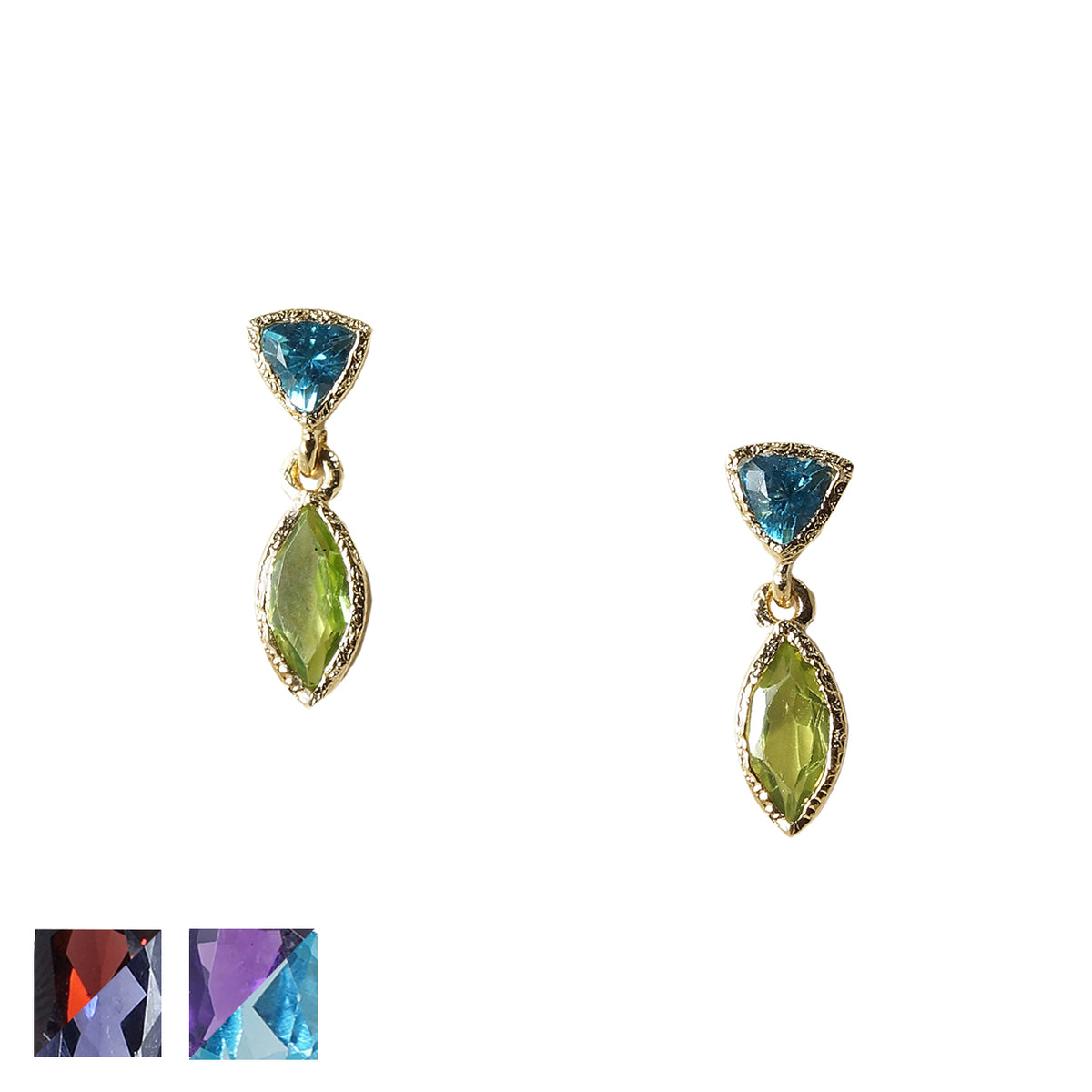 18k Vermeil Tiny Petal Earrings