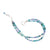 Silver Gemstone Bracelet with Blue Opal, Apatite, Tanzanite
