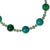 Gold Chrysocolla and Emerald Necklace