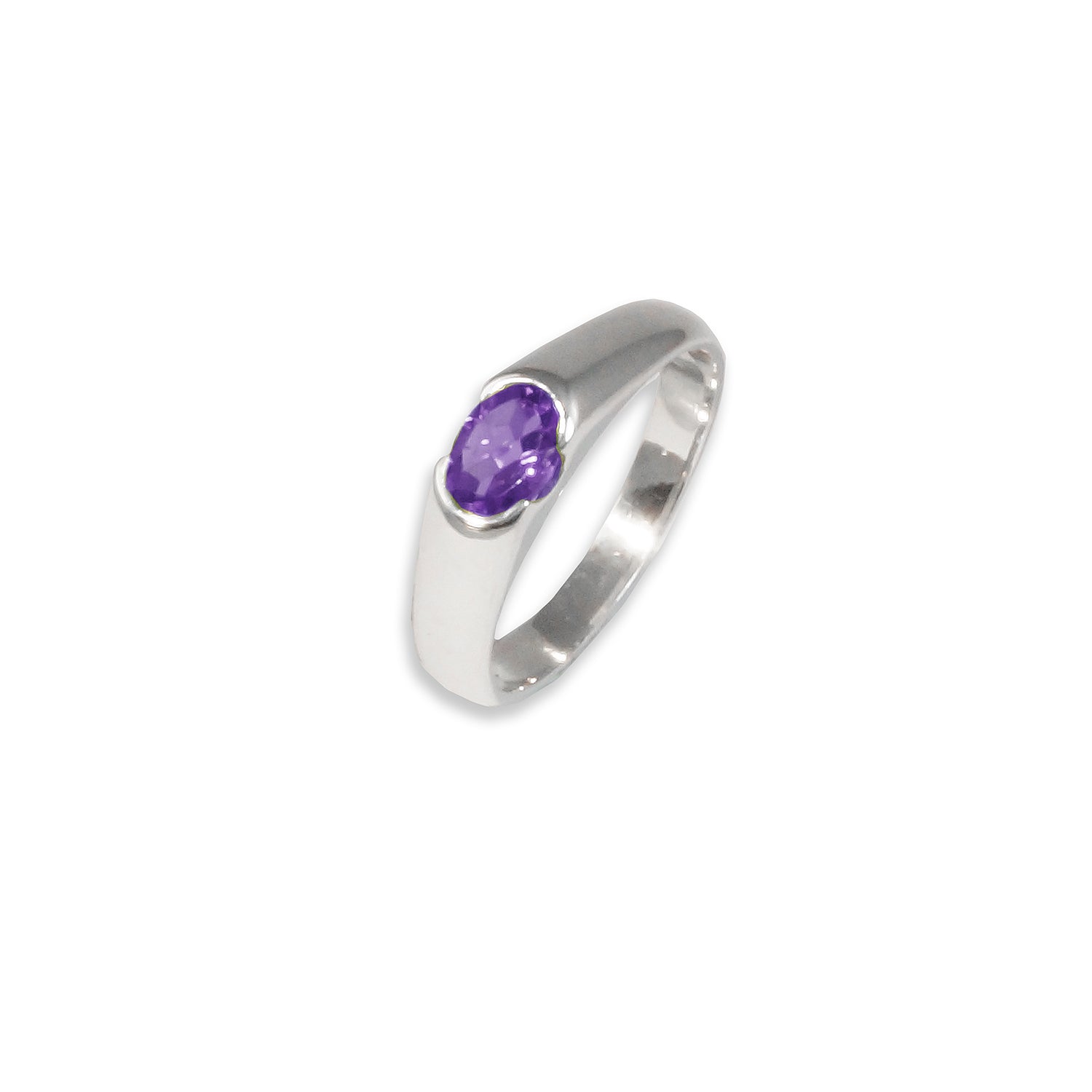 oval amethyst ring