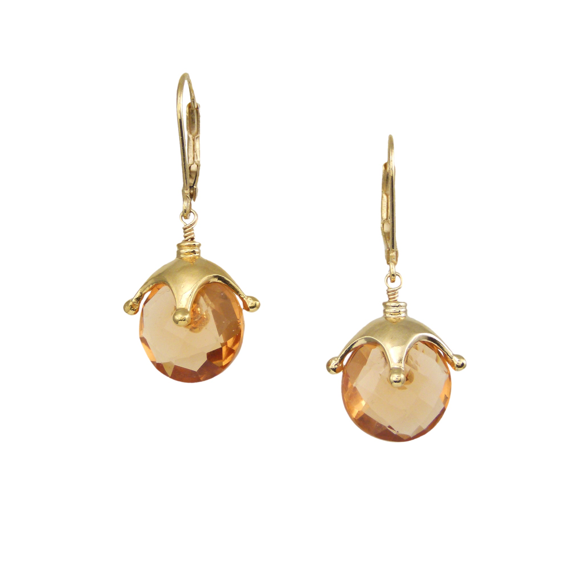 Jester Cap Earrings - Gold