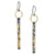 Keum-Boo Reticulated Stick Black & Gold Earrings