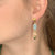 14k Gold Asymmetrical Aquamarine