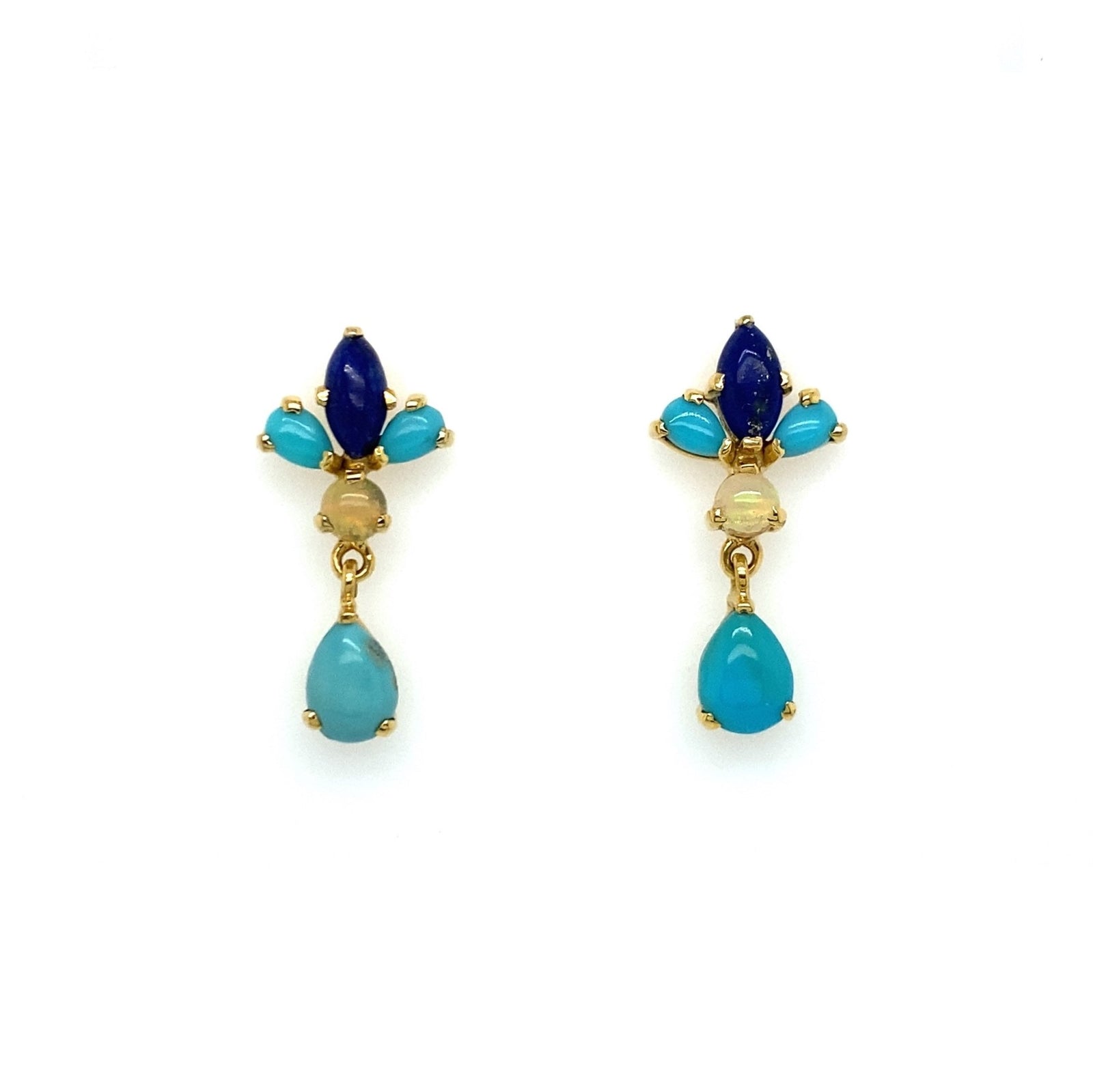 Opal Earrings | Black Opal Earrings | Q Evon