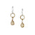 Tiny Hammered Earrings - Gold