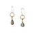 Tiny Hammered Earrings - Gold