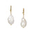 Baroque Pearl Drop Earrings - Silver or Gold