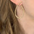 14k "J" Earrings with Black Diamonds