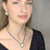 Dream of Moorea - Silver and Baroque Pearl Pendant, Double Strand