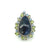 Circle of Fire - Silver Blue Sapphire Ring