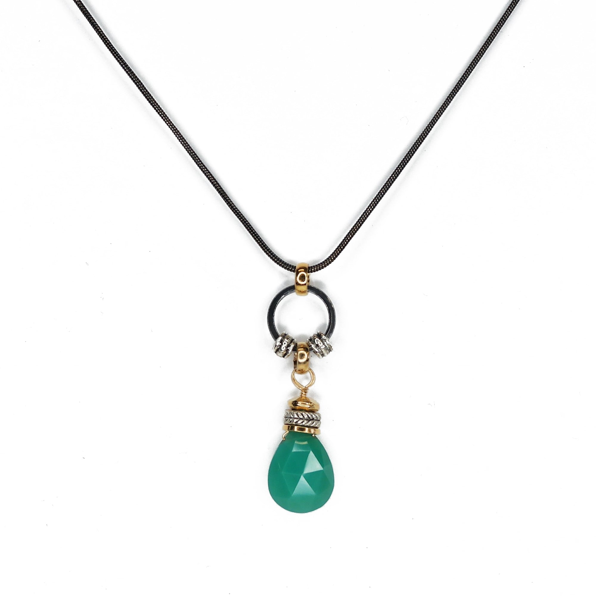 Chrysocolla Teardrop Pendant