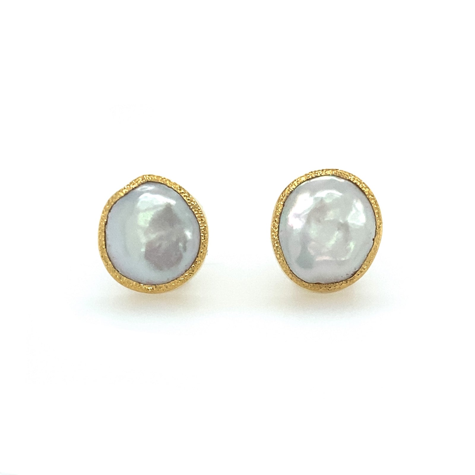 18kt black gold Twilight Tahitian pearl and diamond earrings
