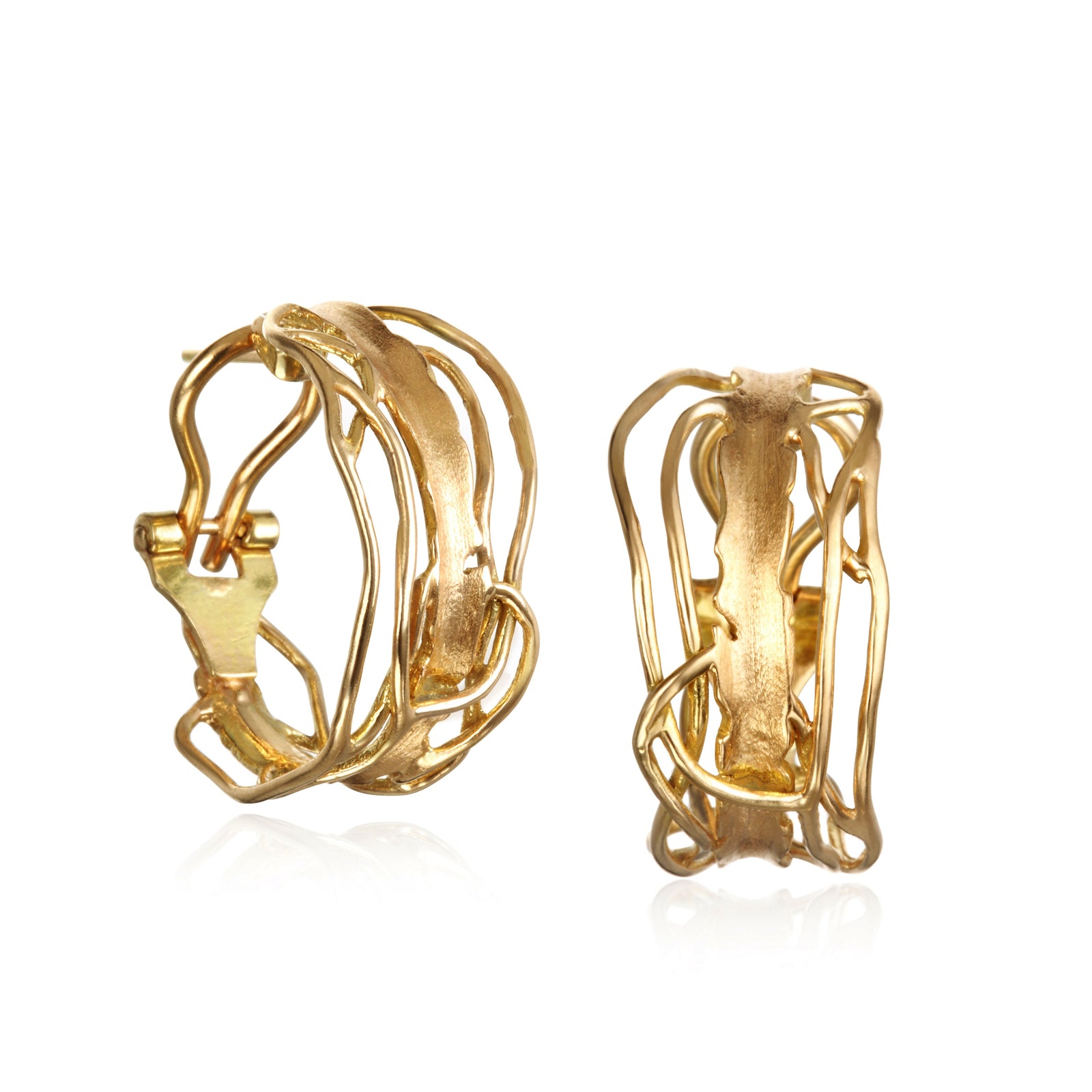 Earring Back Set in 18k Gold Vermeil - Birsenaite Jewellery